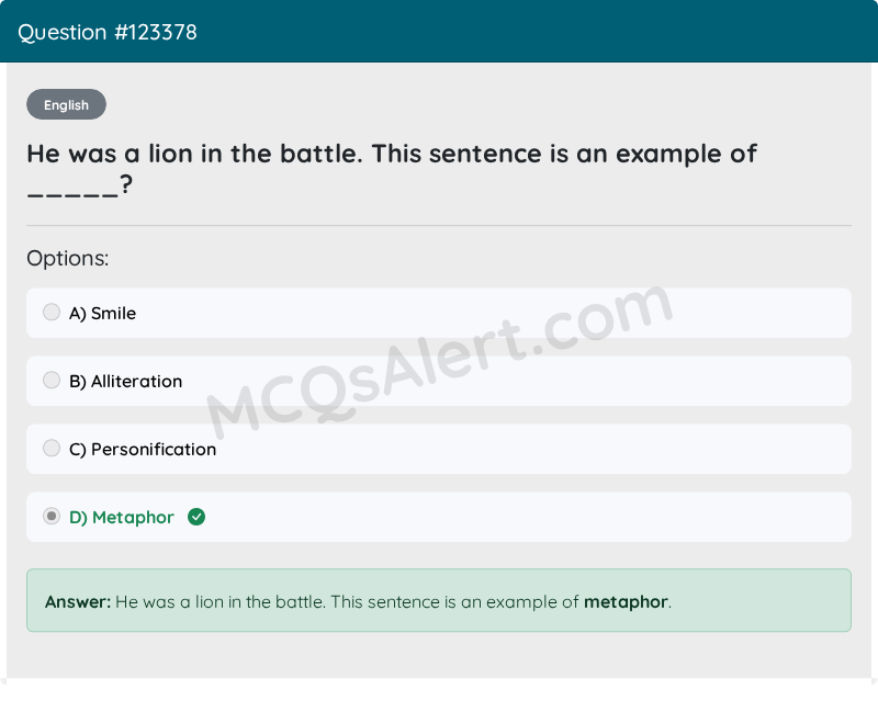 Question Screenshot