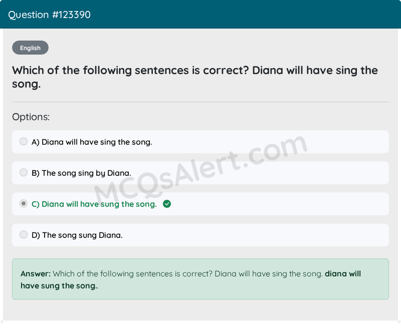 Question Screenshot