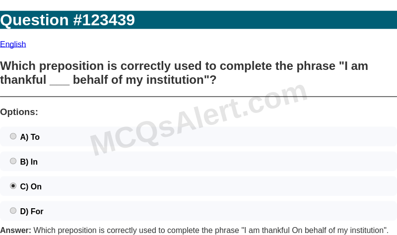 Question Screenshot