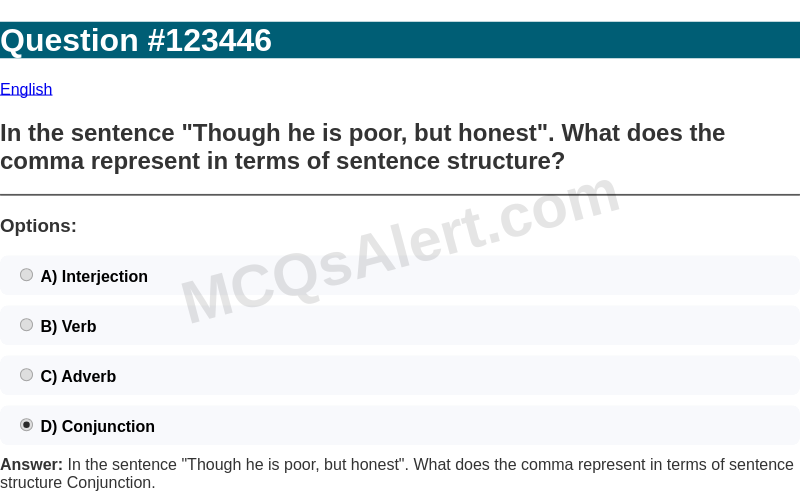 Question Screenshot