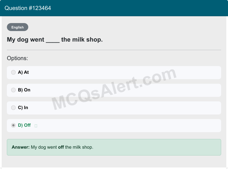 Question Screenshot