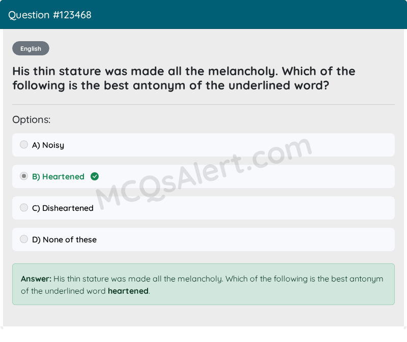 Question Screenshot