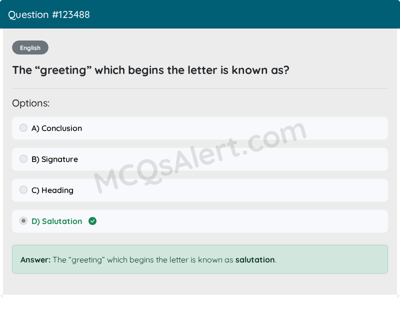 Question Screenshot