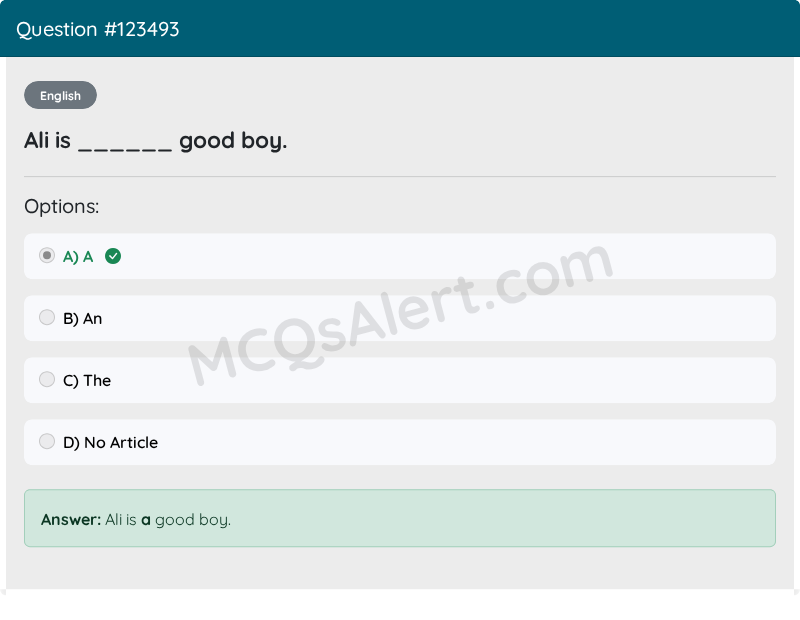 Question Screenshot