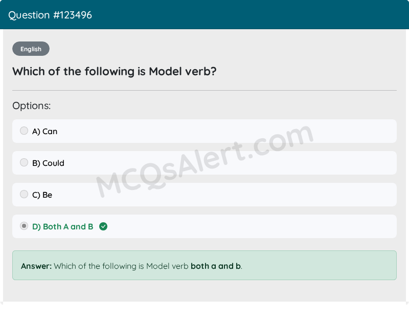 Question Screenshot