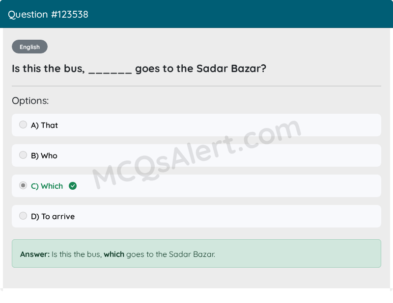 Question Screenshot