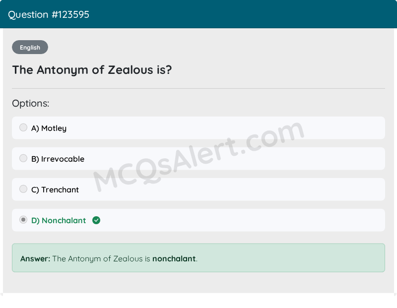 Question Screenshot