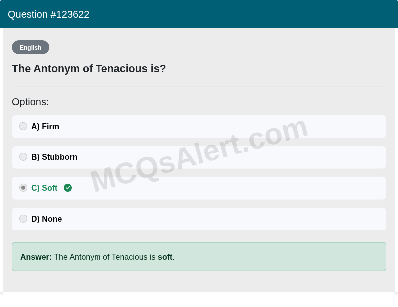 Question Screenshot