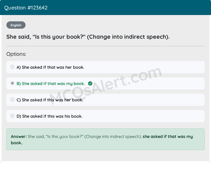 Question Screenshot
