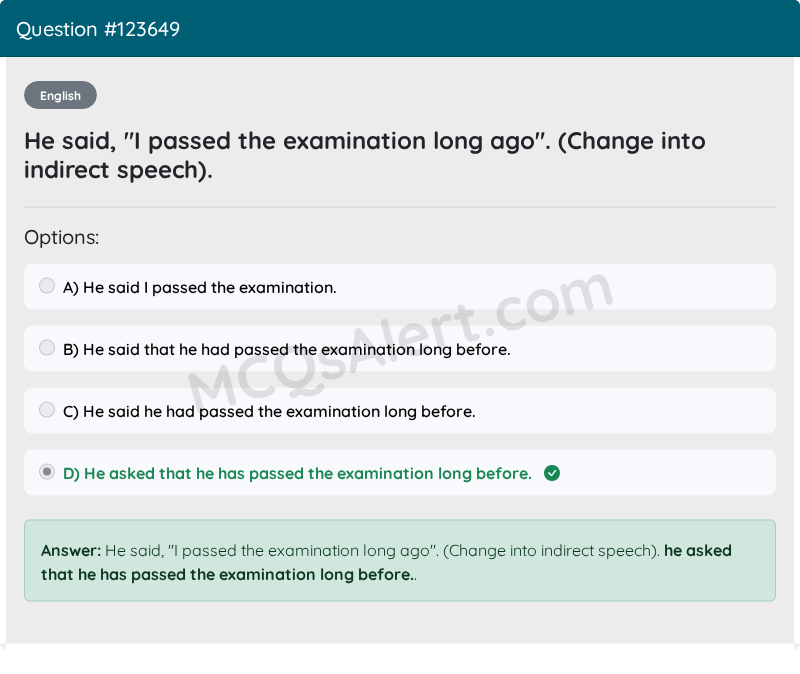 Question Screenshot