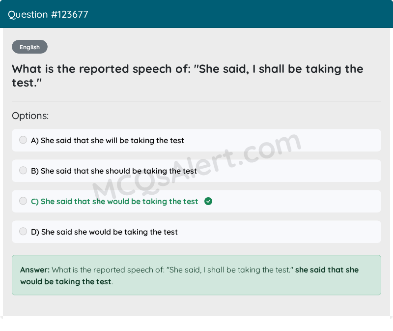 Question Screenshot