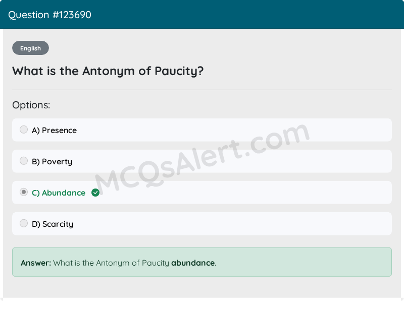 Question Screenshot