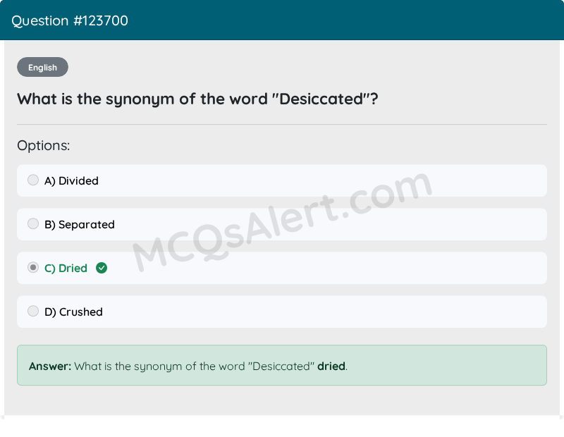 Question Screenshot