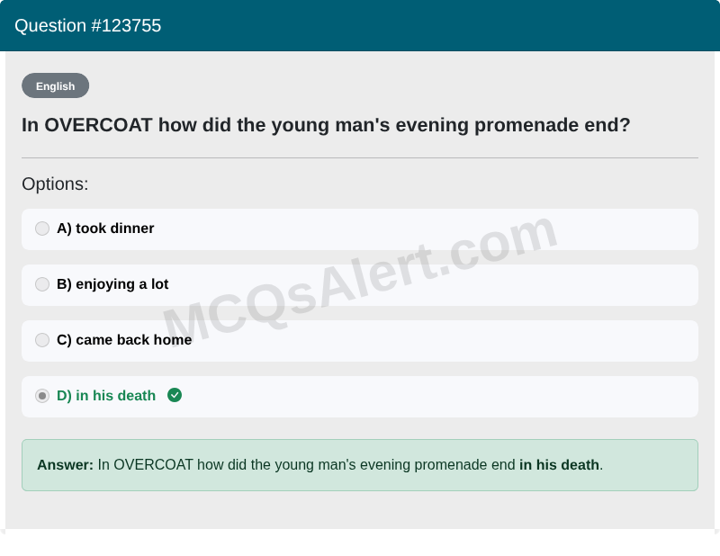 Question Screenshot