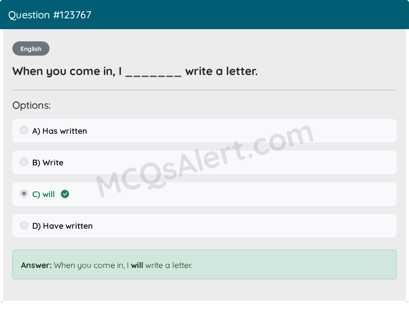 Question Screenshot
