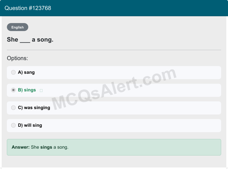 Question Screenshot