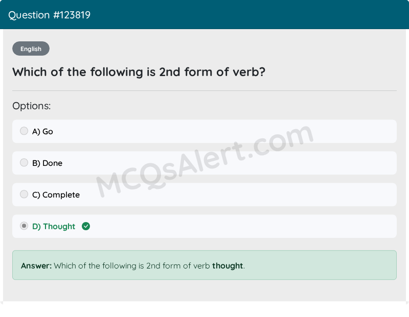 Question Screenshot