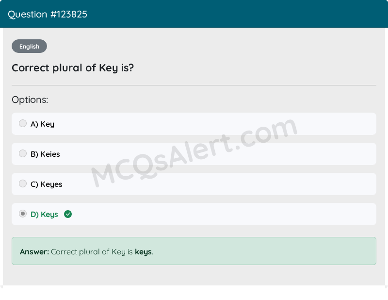 Question Screenshot