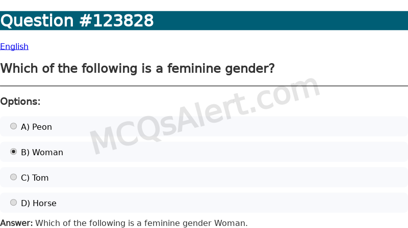 Question Screenshot