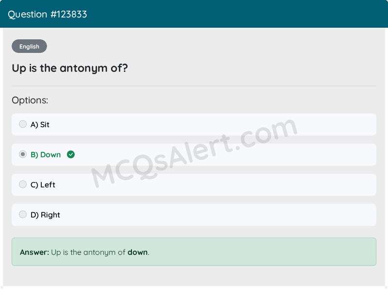 Question Screenshot