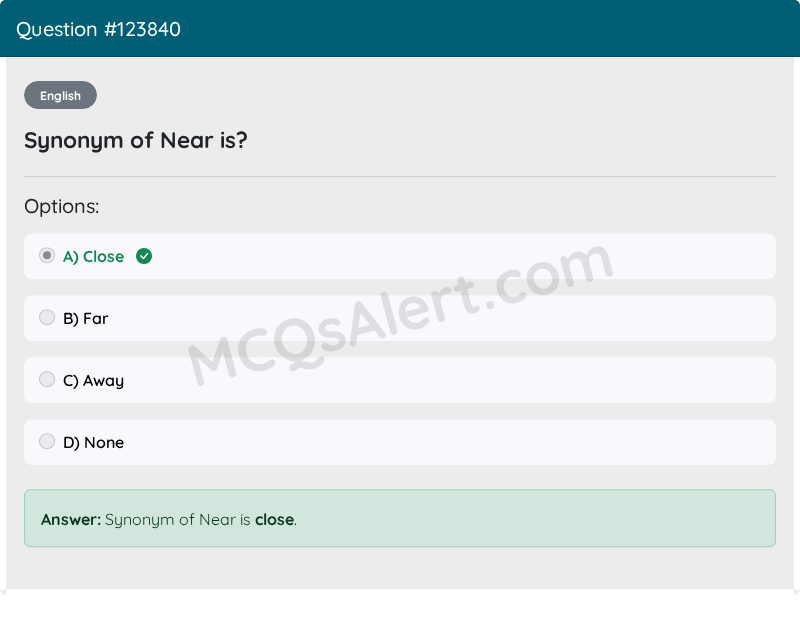 Question Screenshot