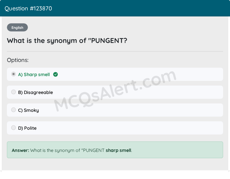 Question Screenshot