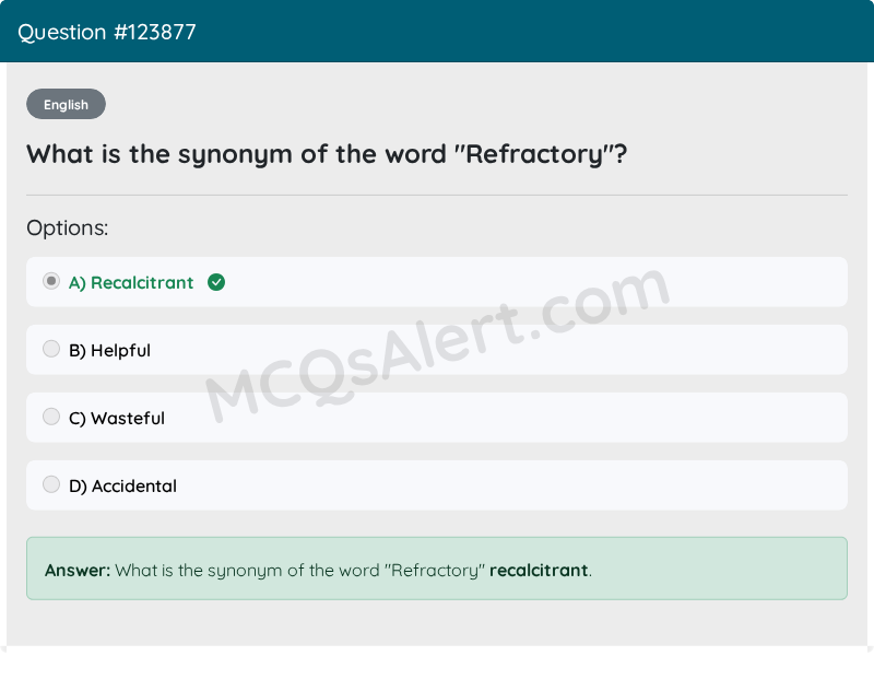 Question Screenshot