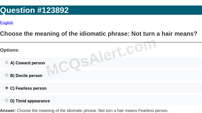 Question Screenshot
