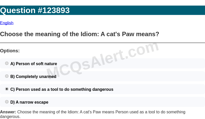 Question Screenshot