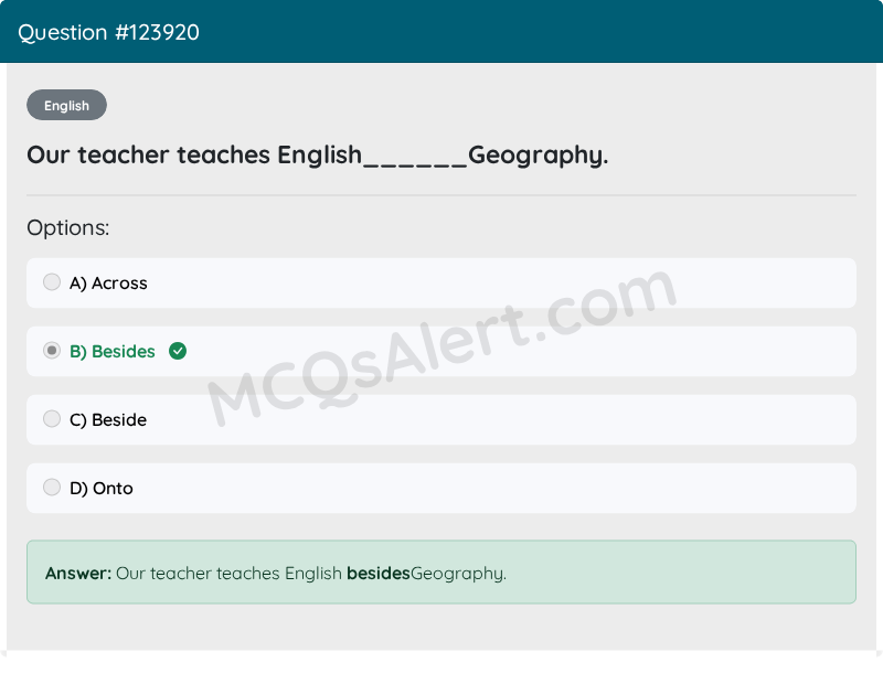 Question Screenshot
