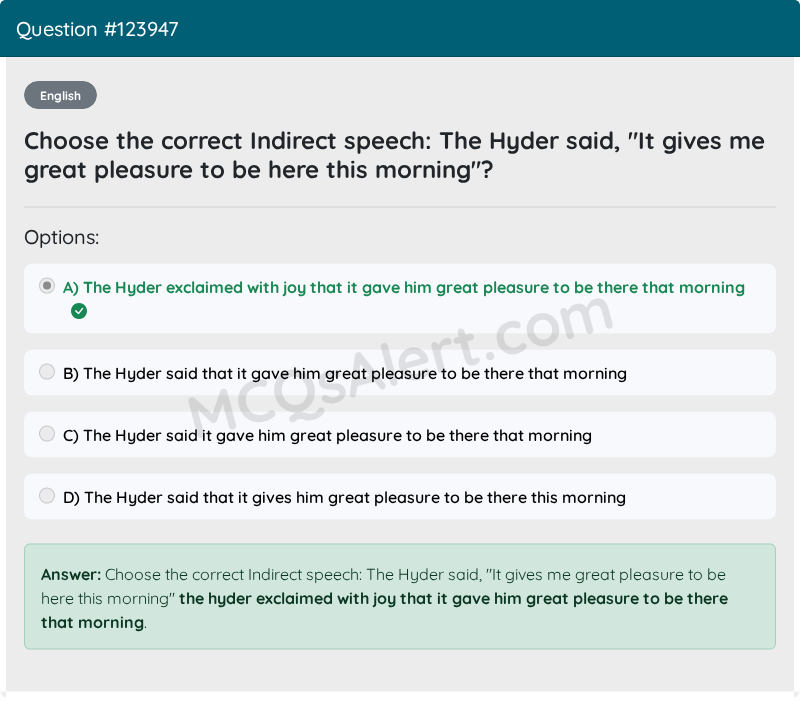 Question Screenshot