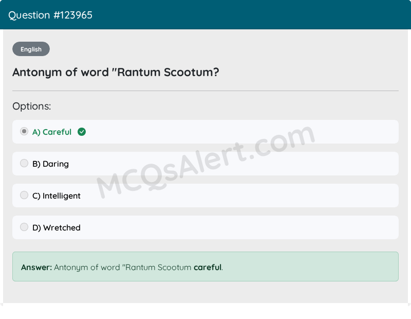 Question Screenshot