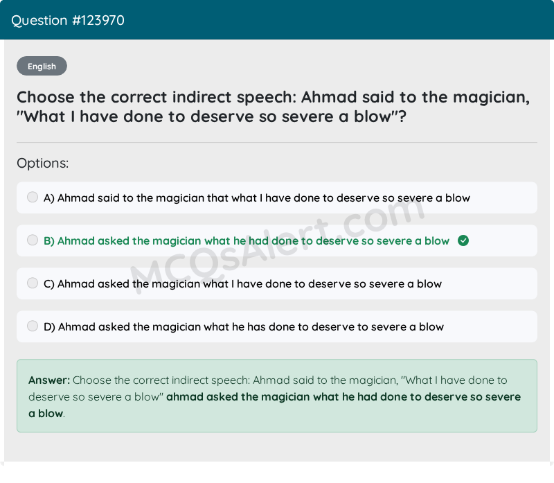 Question Screenshot