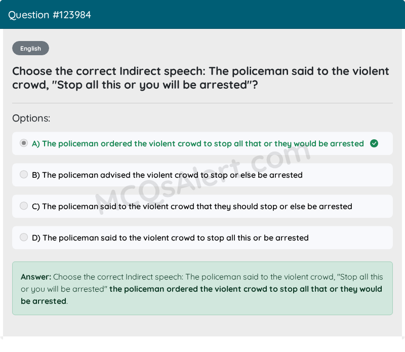 Question Screenshot