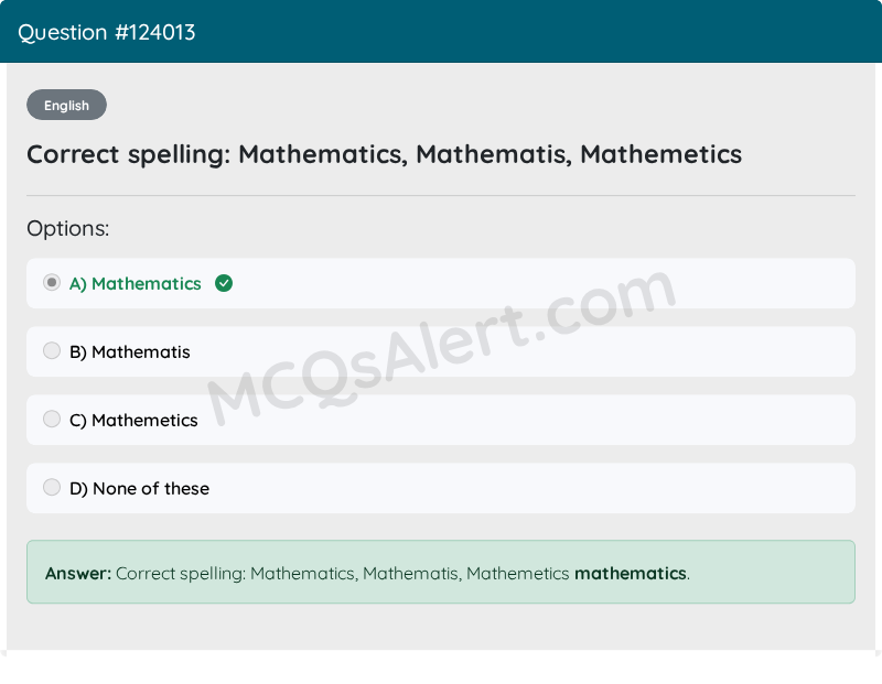 Question Screenshot