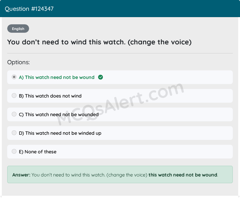 Question Screenshot