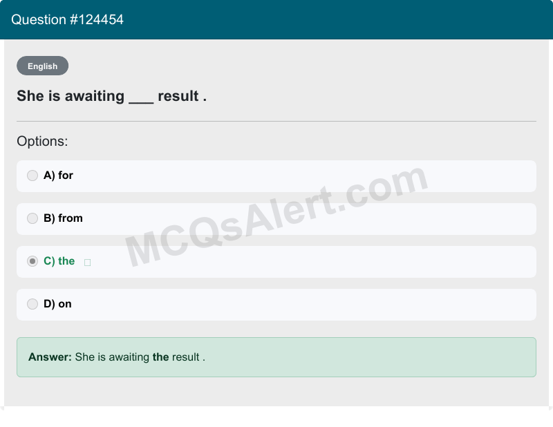 Question Screenshot