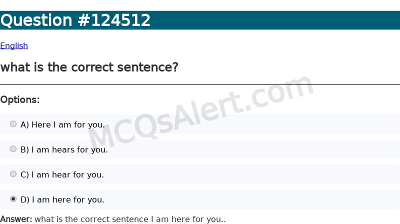 Question Screenshot