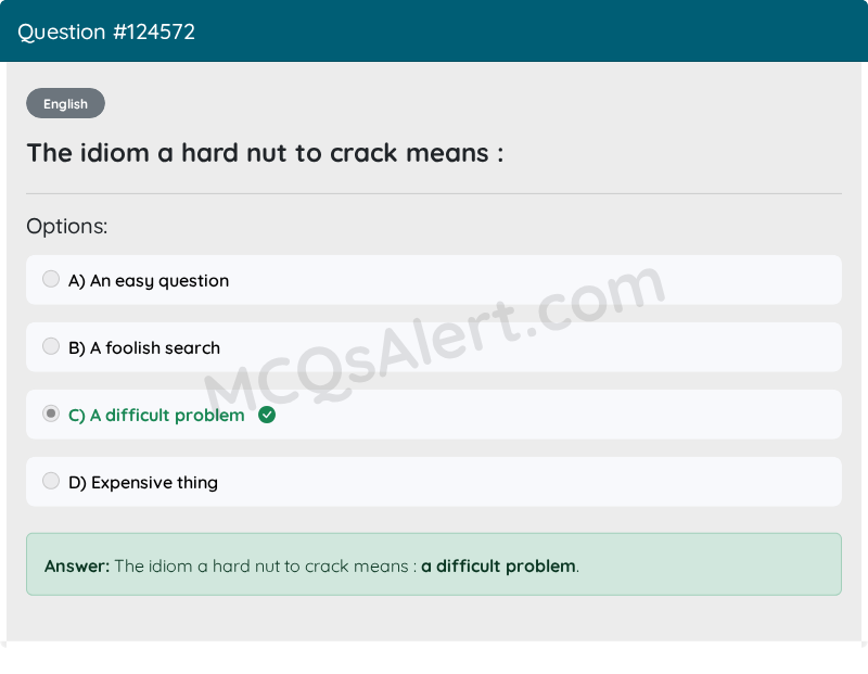 Question Screenshot