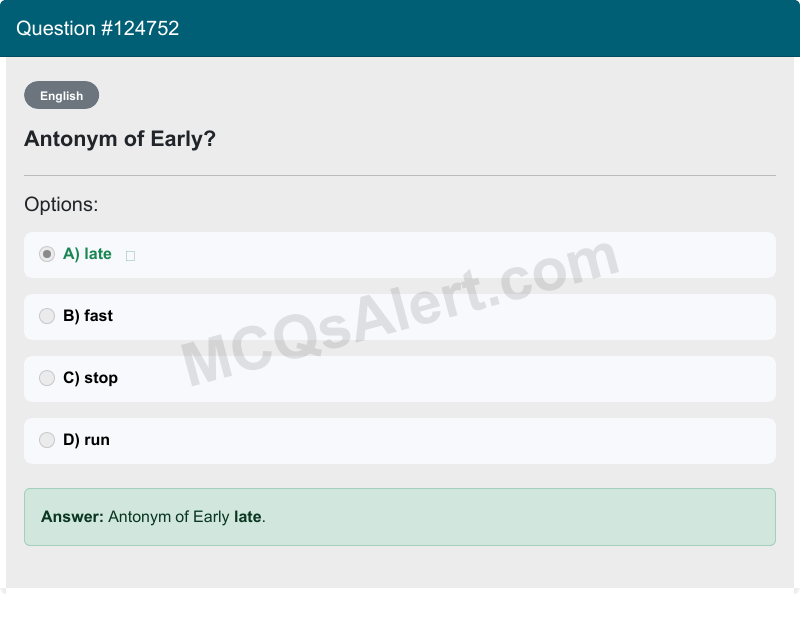 Question Screenshot