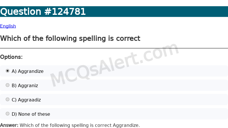 Question Screenshot