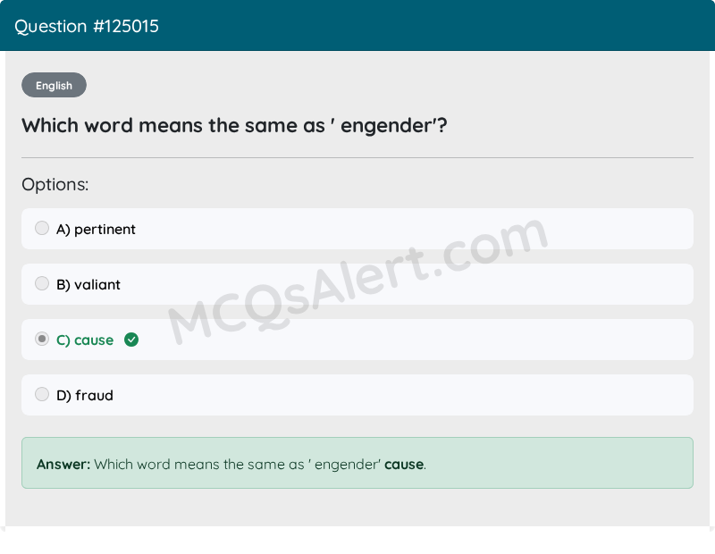 Question Screenshot