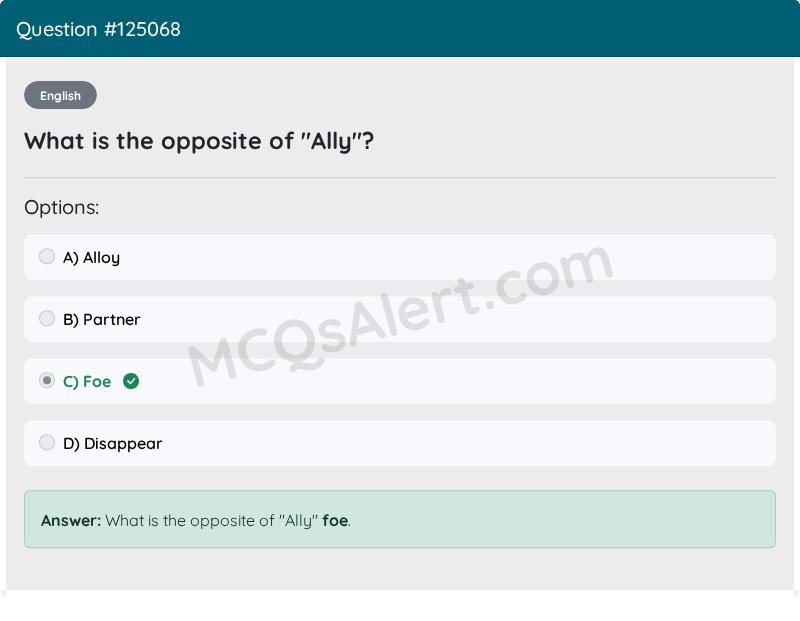 Question Screenshot