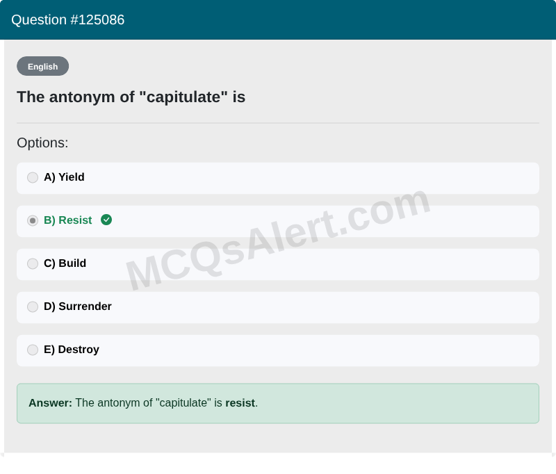 Question Screenshot