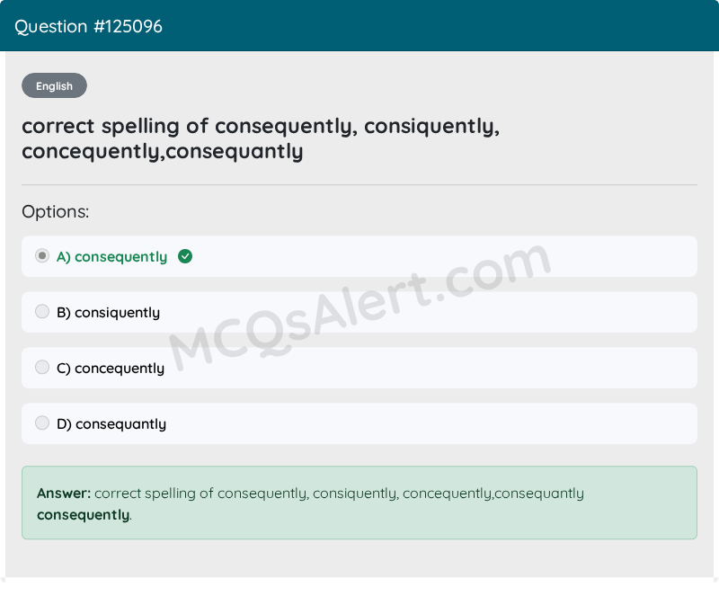 Question Screenshot