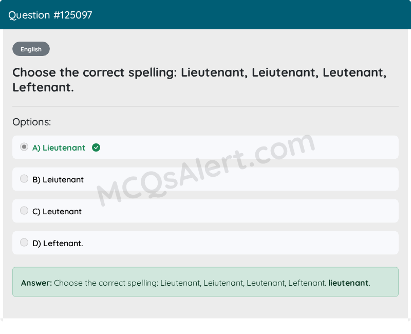Question Screenshot