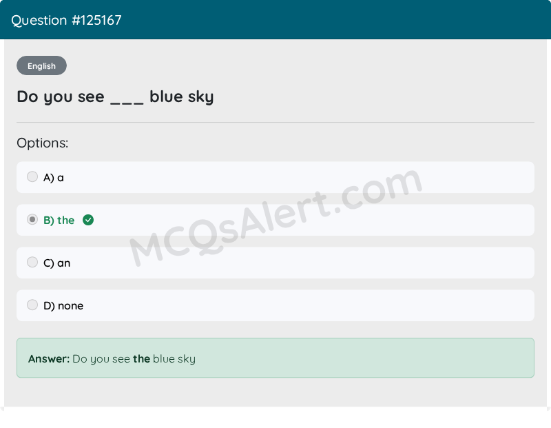 Question Screenshot