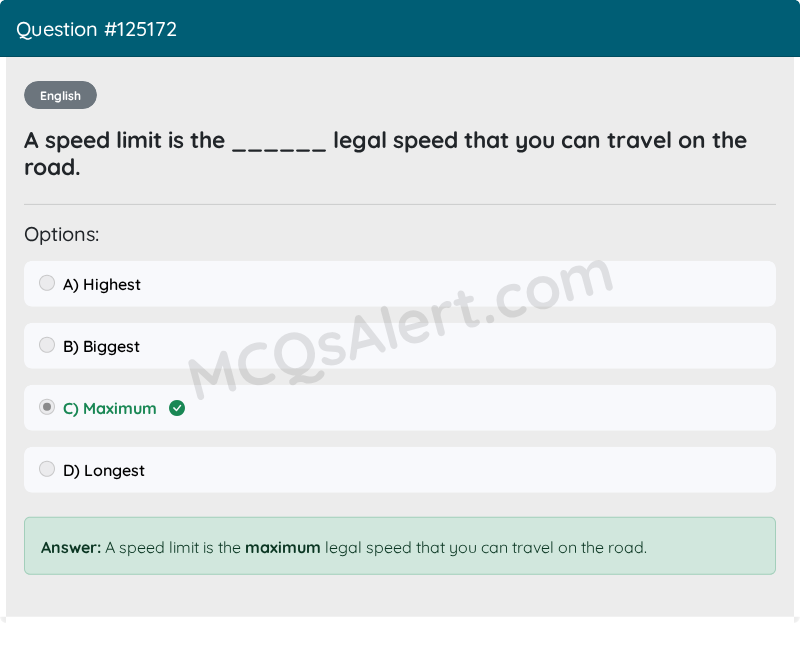Question Screenshot