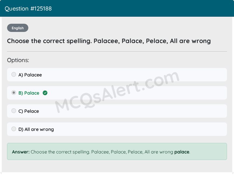 Question Screenshot