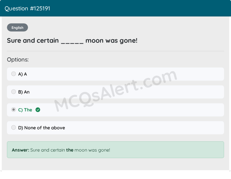Question Screenshot